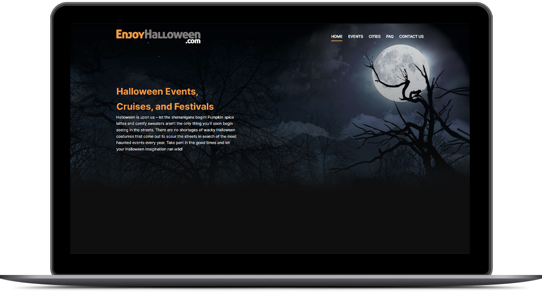N1-Mailbox Responsive WordPress Website Design for Enjoy Halloween By Brandbees.net
