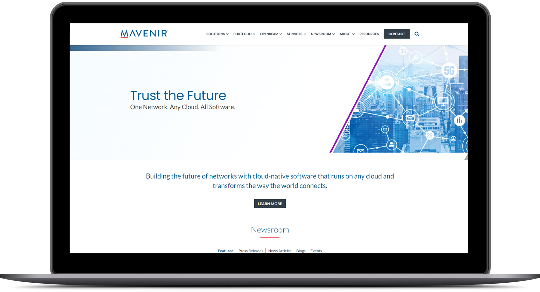 N1-Mailbox Responsive WordPress Website Design for Mavenir By Brandbees.net