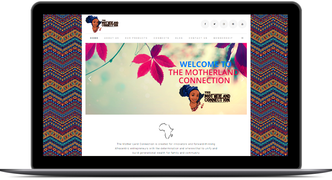 Responsive WordPress Website Design for The Mother Land Connection By Brandbees.net