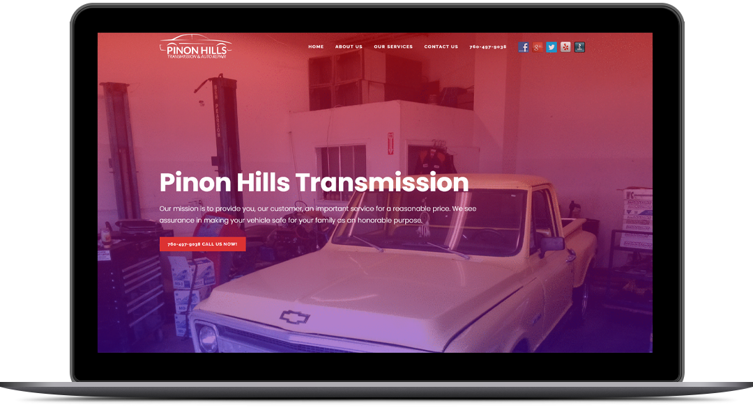 N1-Mailbox Responsive WordPress Website Design for Pinon Hills Transmission By Brandbees.net