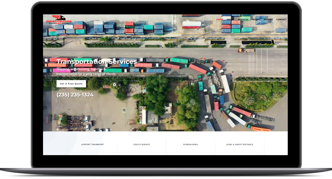Responsive WordPress Website Design for Power Trucking LLC By Brandbees.net