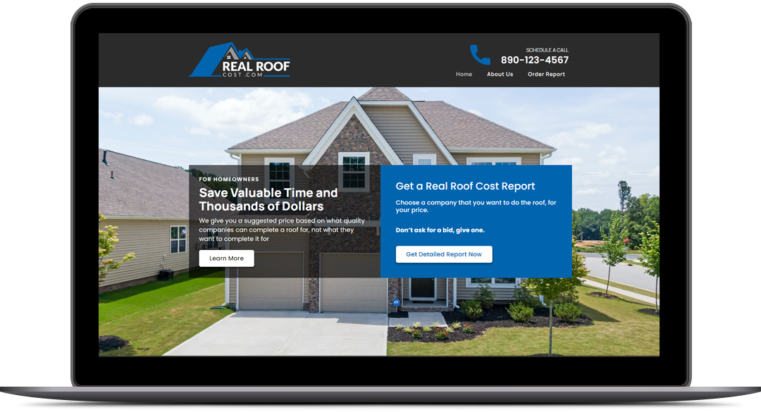 N1-Mailbox Responsive WordPress Website Design for Real Roof Cost By Brandbees.net