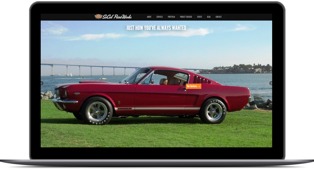 Responsive WordPress Website Design for SoCal Paint Works By Brandbees.net
