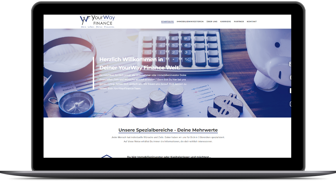 N1-Mailbox Responsive WordPress Website Design for Your Way Finance By Brandbees.net