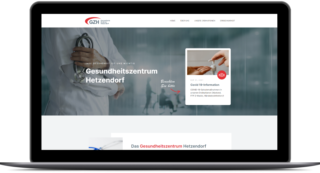 N1-Mailbox Responsive WordPress Website Design for Gesundheits Zentrum Hetzendorf By Brandbees.net