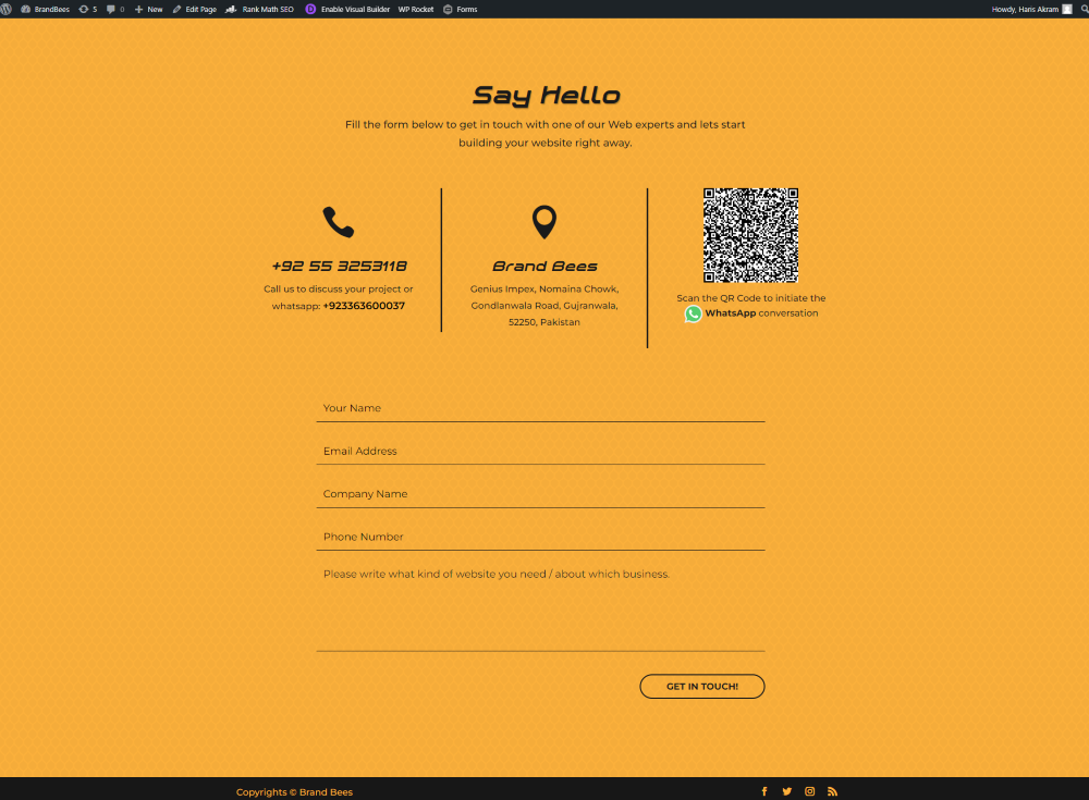 web design trend - large footer