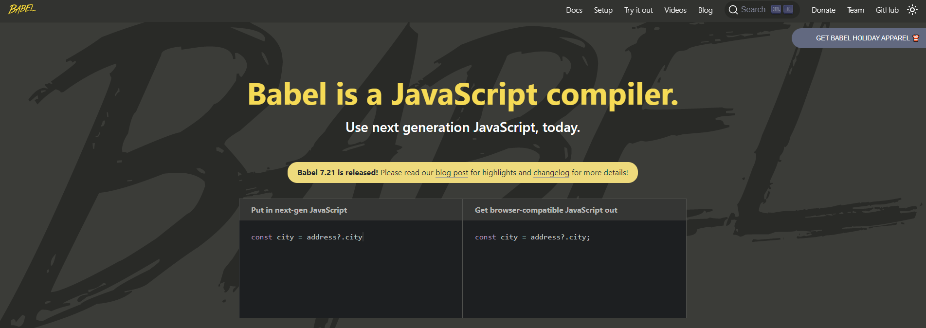 Babel-·-built tool